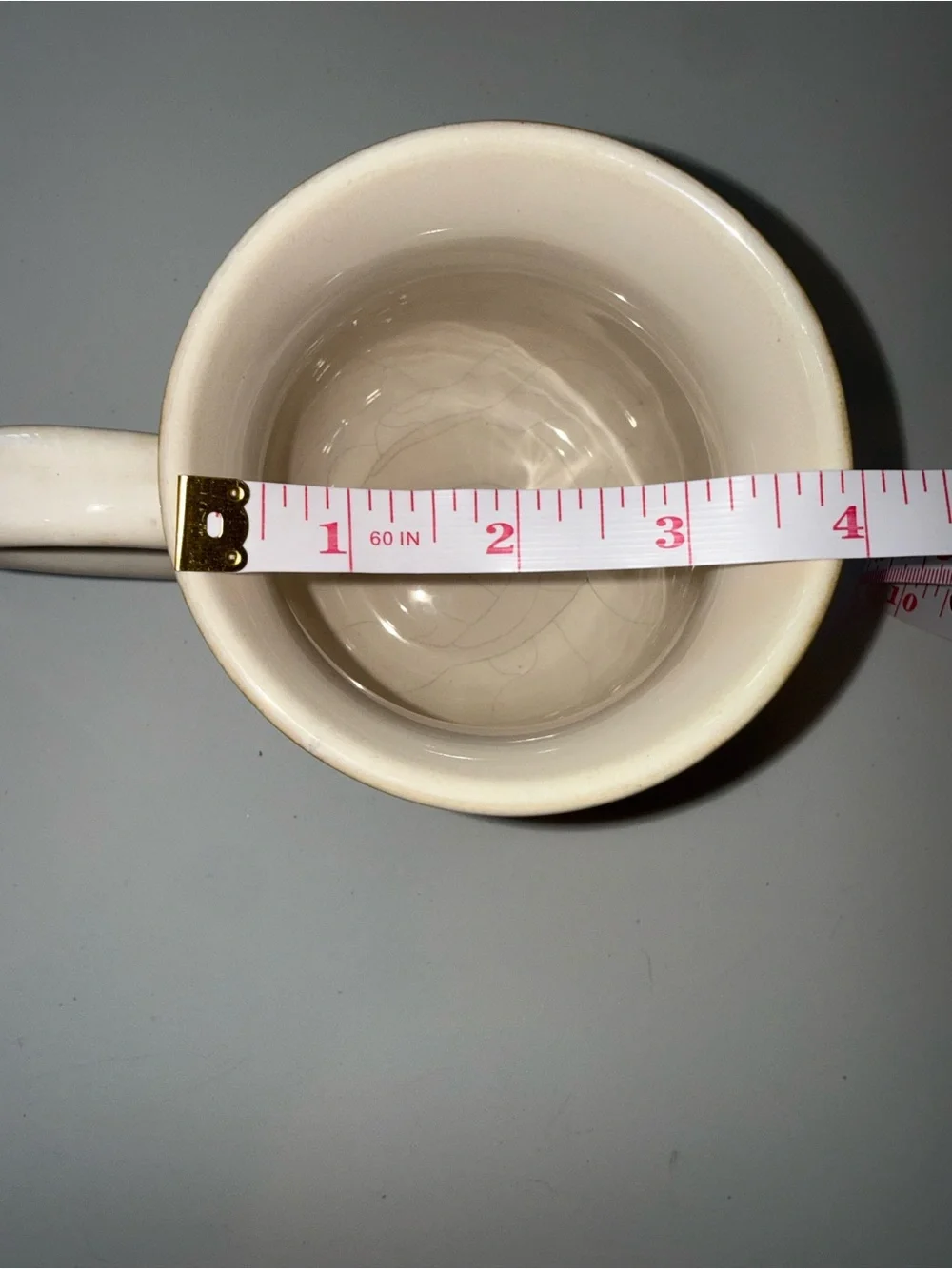 Target Cream Ribbed Ceramic Mug with Subtle Brown Accents